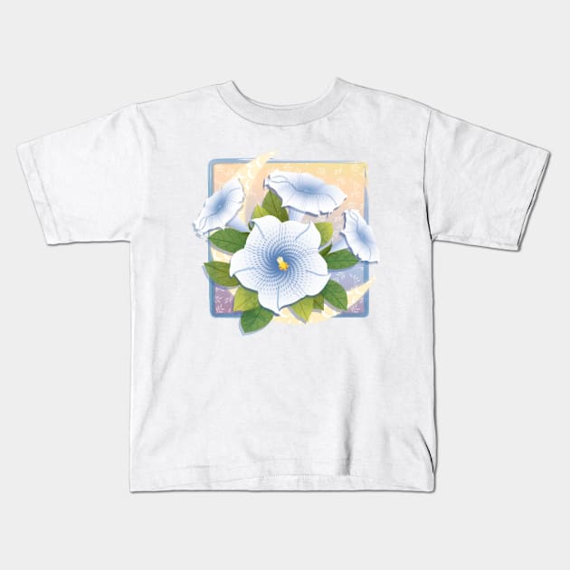 Moonflower Kids T-Shirt by Pamelandia